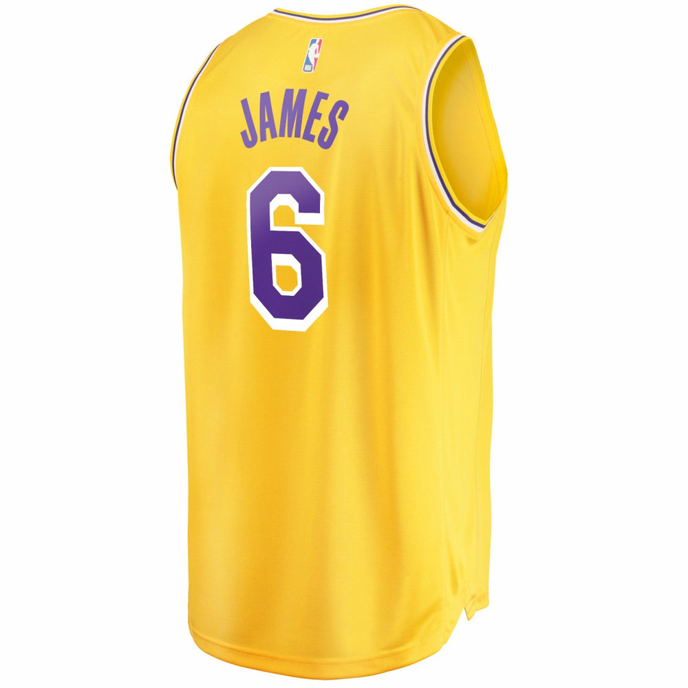 LeBron James Los Angeles Lakers 2021/22 Fast Break Replica Jersey - Icon Edition - Gold sale