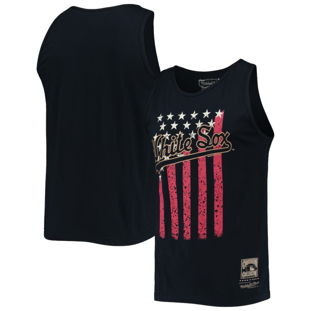 Chicago White Sox Cooperstown Collection Stars and Stripes Tank Top Navy