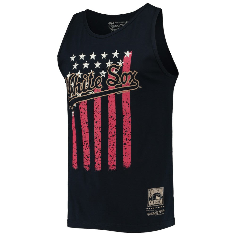 Chicago White Sox Cooperstown Collection Stars and Stripes Tank Top Navy