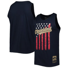 Cleveland Guardians Cooperstown Collection Stars and Stripes Tank Top Navy