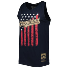 Cleveland Guardians Cooperstown Collection Stars and Stripes Tank Top Navy