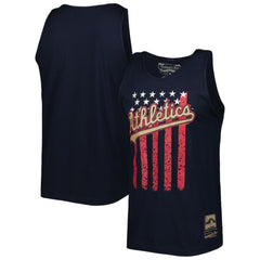 Athletics Cooperstown Collection Stars and Stripes Tank Top Navy