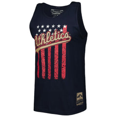 Athletics Cooperstown Collection Stars and Stripes Tank Top Navy