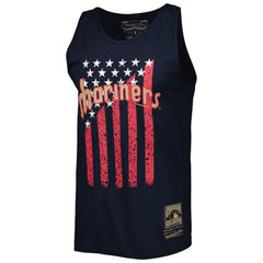 Seattle Mariners Cooperstown Collection Stars and Stripes Tank Top Navy