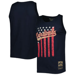 St. Louis Cardinals Cooperstown Collection Stars and Stripes Tank Top Navy