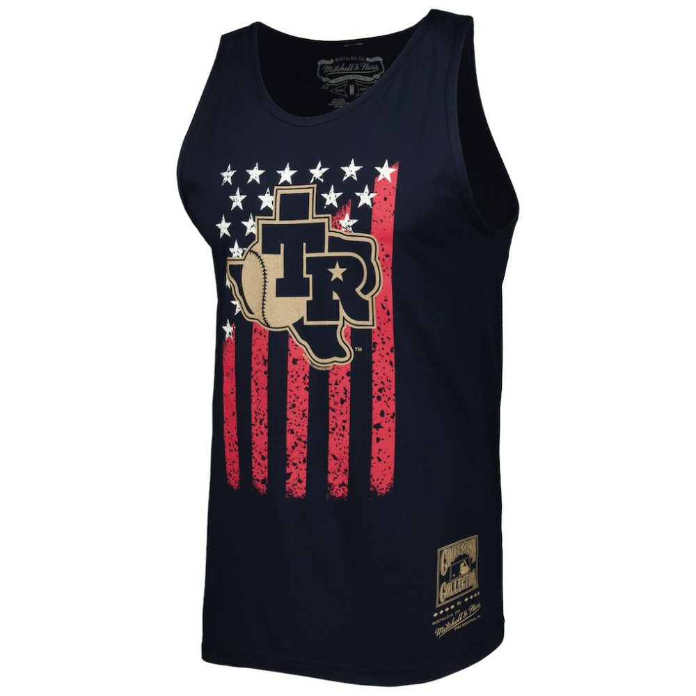 Texas Rangers Cooperstown Collection Stars and Stripes Tank Top Navy