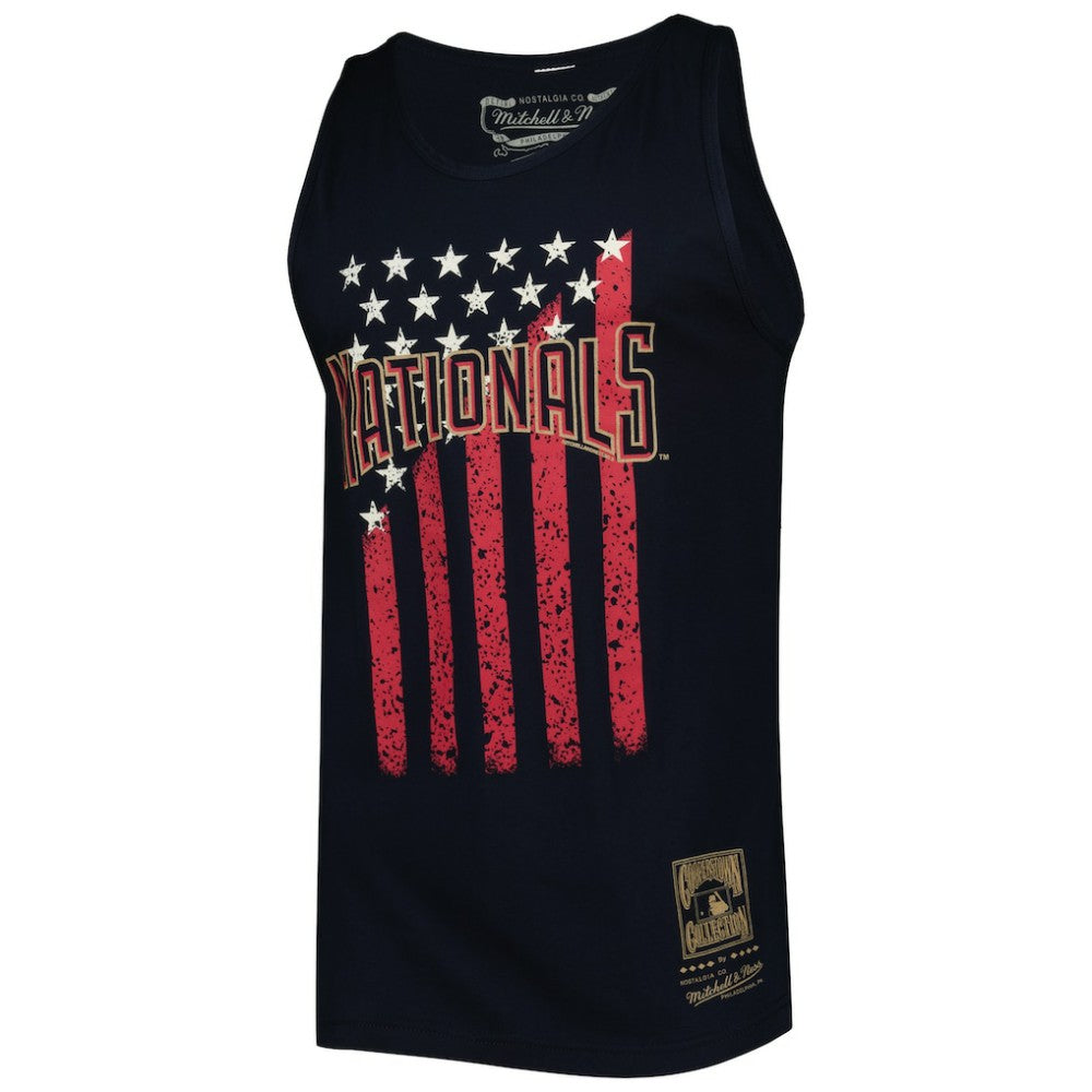 Washington Nationals Cooperstown Collection Stars and Stripes Tank Top Navy