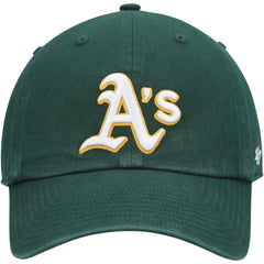 Athletics Clean Up Adjustable Hat Green