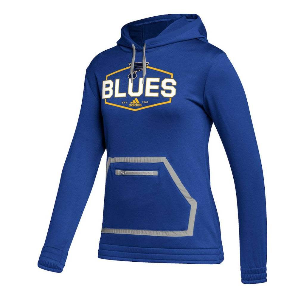 St. Louis Blues adidas Women's Team Pullover Hoodie - Blue Hoodies