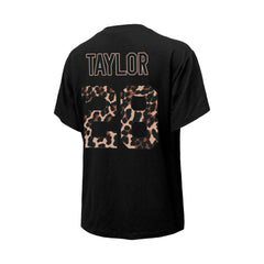 Jonathan Taylor Indianapolis Colts Majestic Threads Women's Leopard Player Name & Number T-Shirt - Black sale