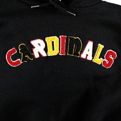 Arizona Cardinals The Wild Collective Women's Cropped Pullover Hoodie - Black sale