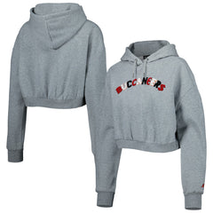 Tampa Bay Buccaneers The Wild Collective Women's Cropped Pullover Hoodie - Gray cheap