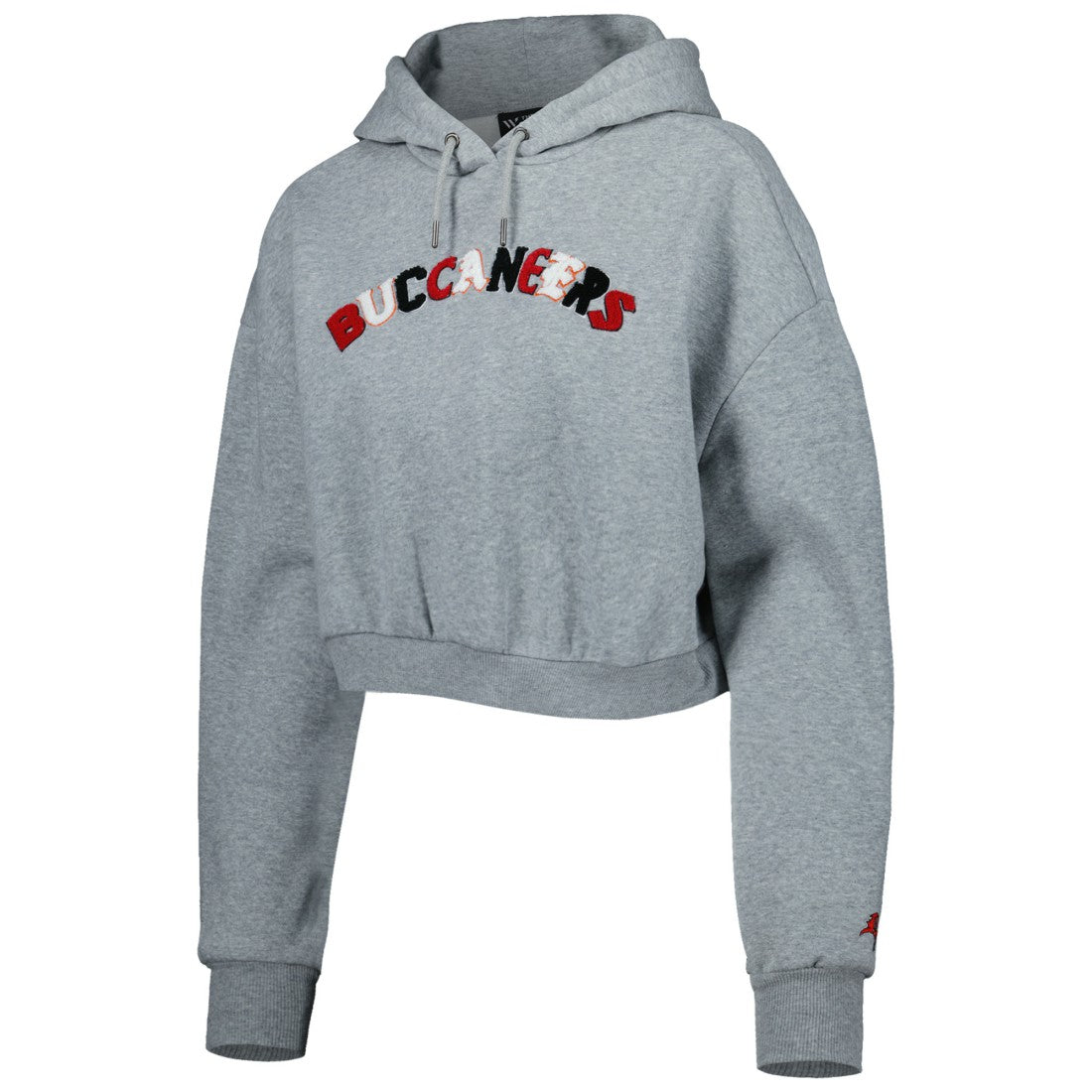 Tampa Bay Buccaneers The Wild Collective Women's Cropped Pullover Hoodie - Gray cheap