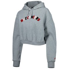 Tampa Bay Buccaneers The Wild Collective Women's Cropped Pullover Hoodie - Gray cheap