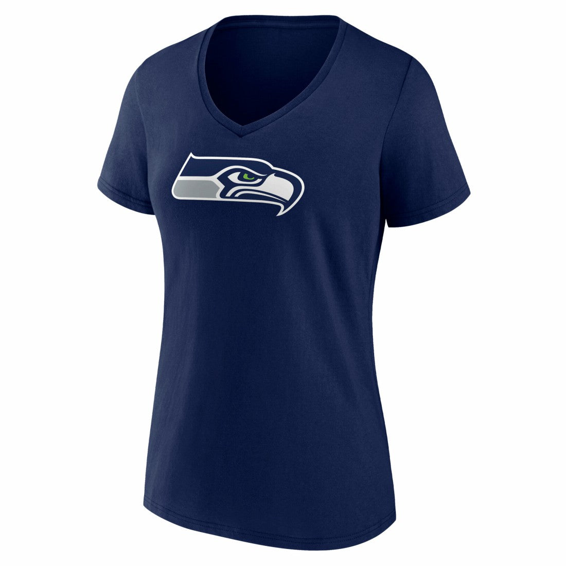 Seattle Seahawks Women's Icon Primary Logo V-Neck T-Shirt - College Navy online