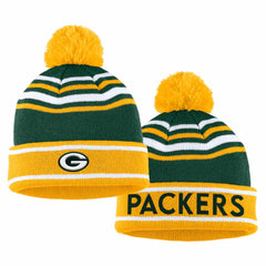 Green Bay Packers WEAR by Erin Andrews Women's Colorblock Cuffed Knit Hat with Pom and Scarf Set - Green outlet