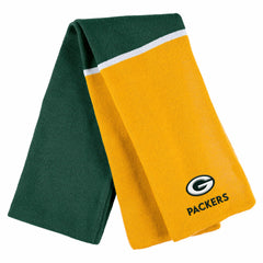Green Bay Packers WEAR by Erin Andrews Women's Colorblock Cuffed Knit Hat with Pom and Scarf Set - Green outlet