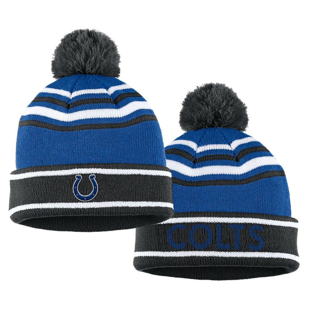 Indianapolis Colts WEAR by Erin Andrews Women's Colorblock Cuffed Knit Hat with Pom and Scarf Set - Royal sale