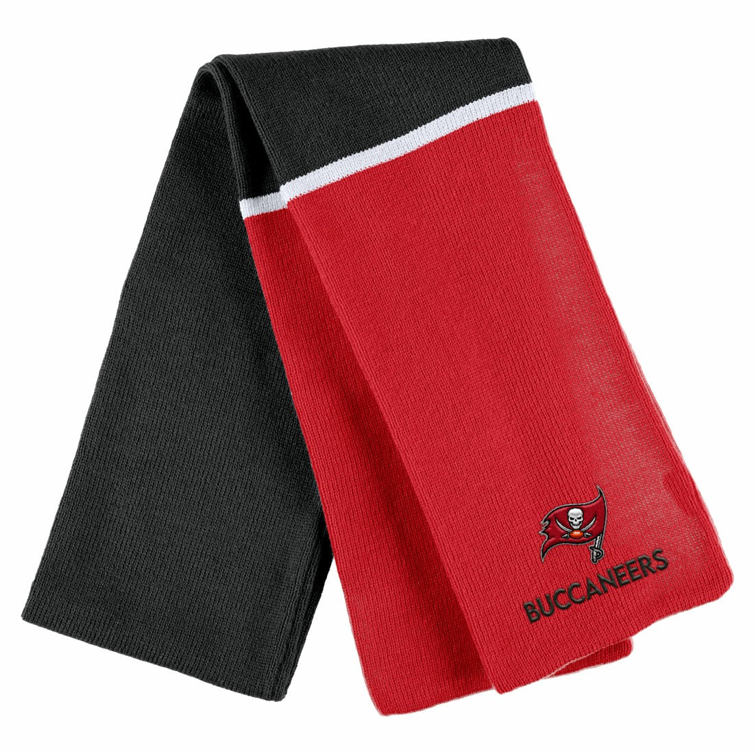 Tampa Bay Buccaneers WEAR by Erin Andrews Women's Colorblock Cuffed Knit Hat with Pom and Scarf Set - Red discount