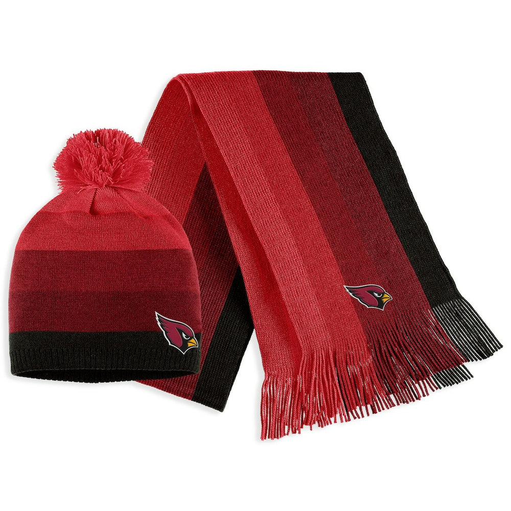 Arizona Cardinals WEAR by Erin Andrews Women's Ombre Pom Knit Hat and Scarf Set - Cardinal online