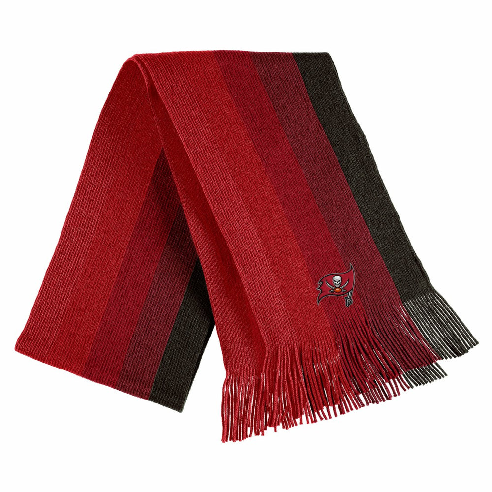 Tampa Bay Buccaneers WEAR by Erin Andrews Women's Ombre Pom Knit Hat and Scarf Set - Red cheap