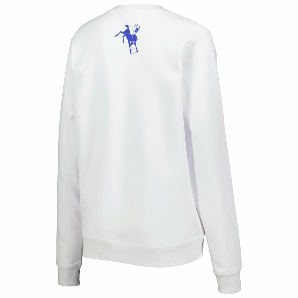 Indianapolis Colts The Wild Collective Women's Cheer V-Neck Fleece Pullover Sweatshirt - White online