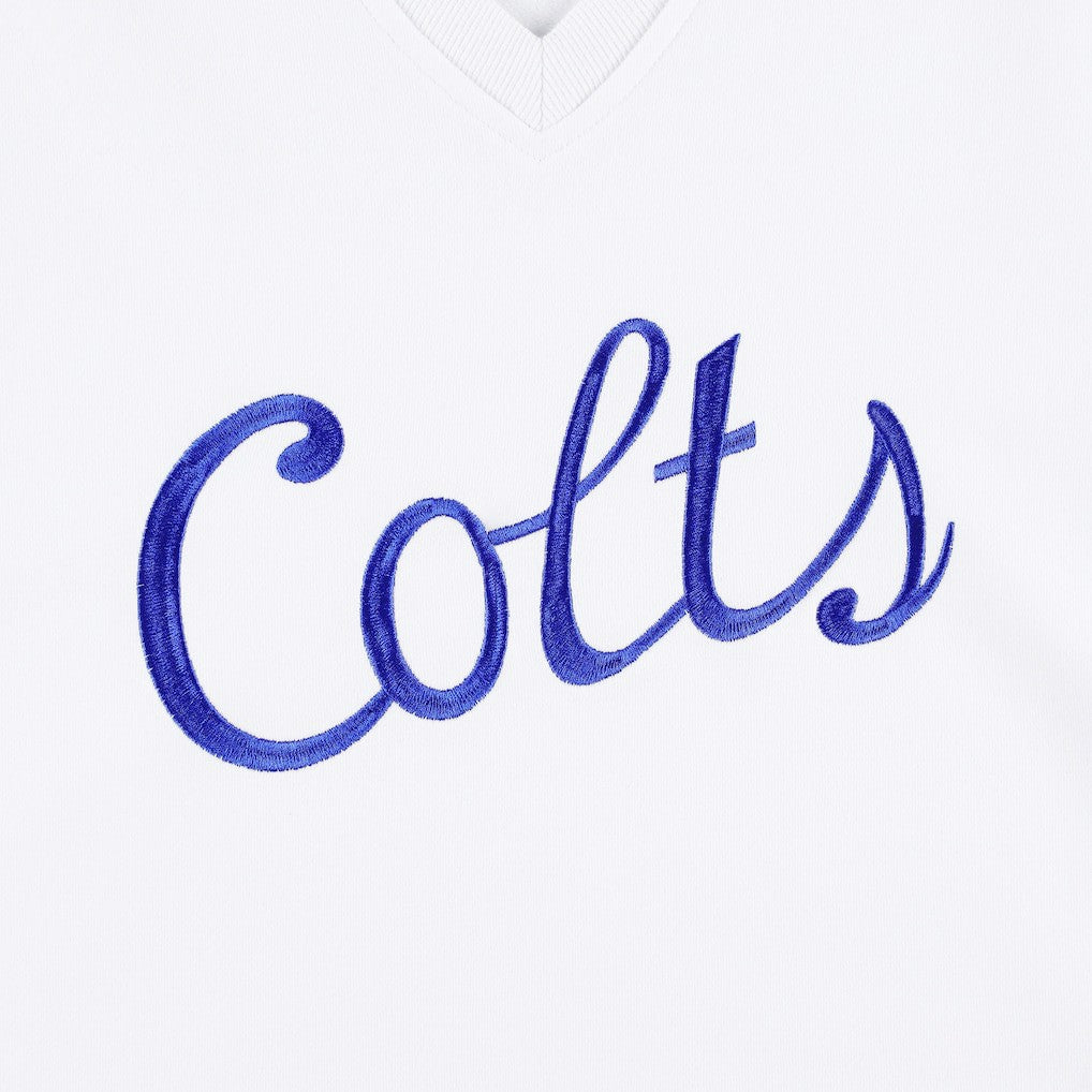 Indianapolis Colts The Wild Collective Women's Cheer V-Neck Fleece Pullover Sweatshirt - White online
