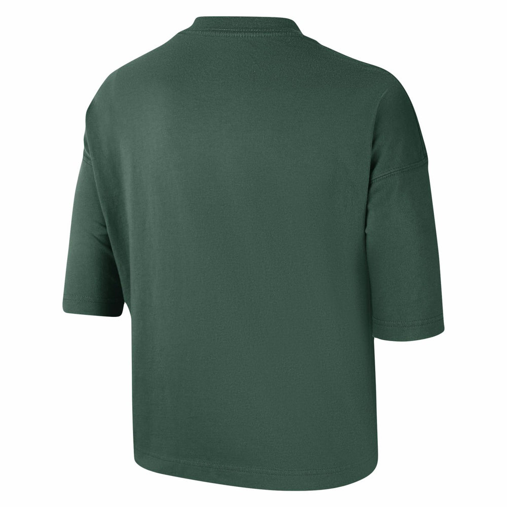 Milwaukee Bucks Women's Essential Boxy T-Shirt - Hunter Green on sale