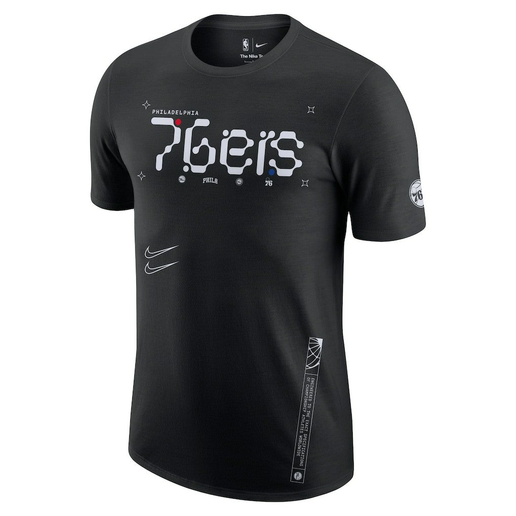 Philadelphia 76ers Courtside Air Traffic Control Max90 T-Shirt - Black on sale