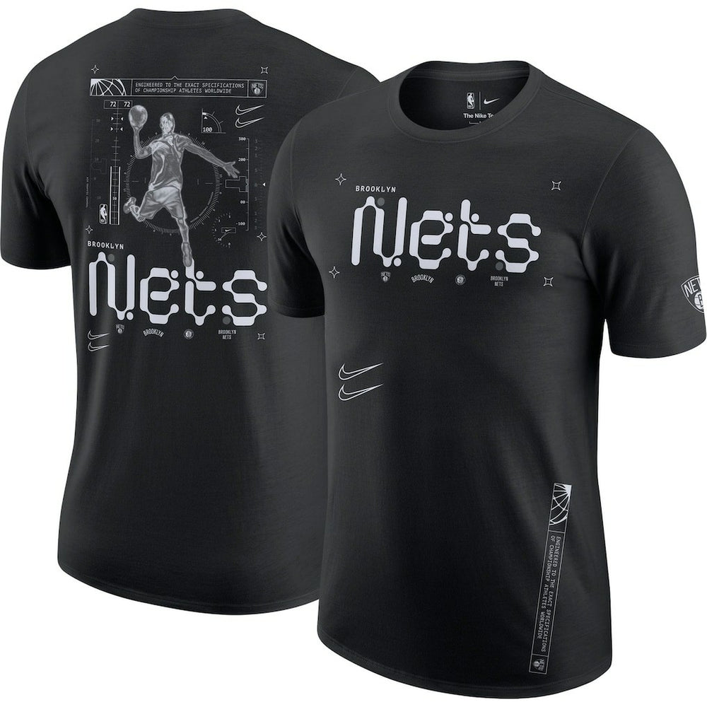 Brooklyn Nets Courtside Air Traffic Control Max90 T-Shirt - Black online