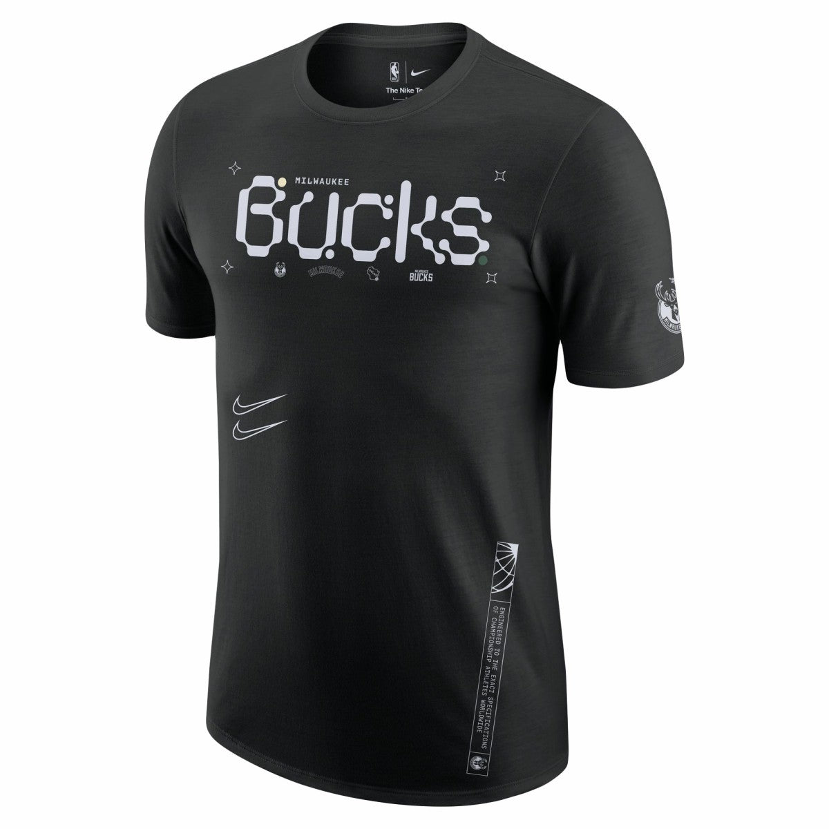Milwaukee Bucks Courtside Air Traffic Control Max90 T-Shirt - Black discount