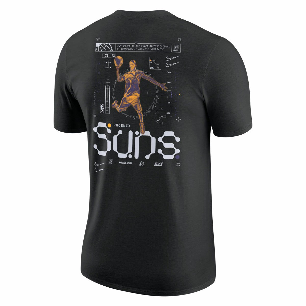 Phoenix Suns Courtside Air Traffic Control Max90 T-Shirt - Black for sale