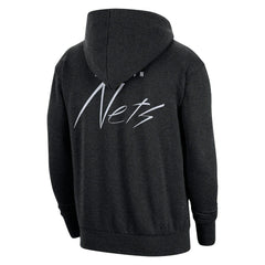 Brooklyn Nets Courtside Versus Flight Pullover Hoodie - Heather Black cheap