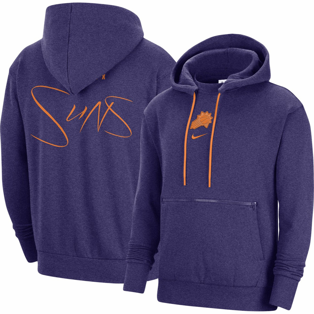 Phoenix Suns Courtside Versus Flight Pullover Hoodie - Heather Purple for sale