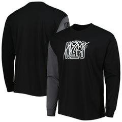 Brooklyn Nets Courtside Versus Flight MAX90 Long Sleeve T-Shirt - Black shop