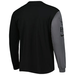 Chicago Bulls Courtside Versus Flight MAX90 Long Sleeve T-Shirt sale - Black cheap