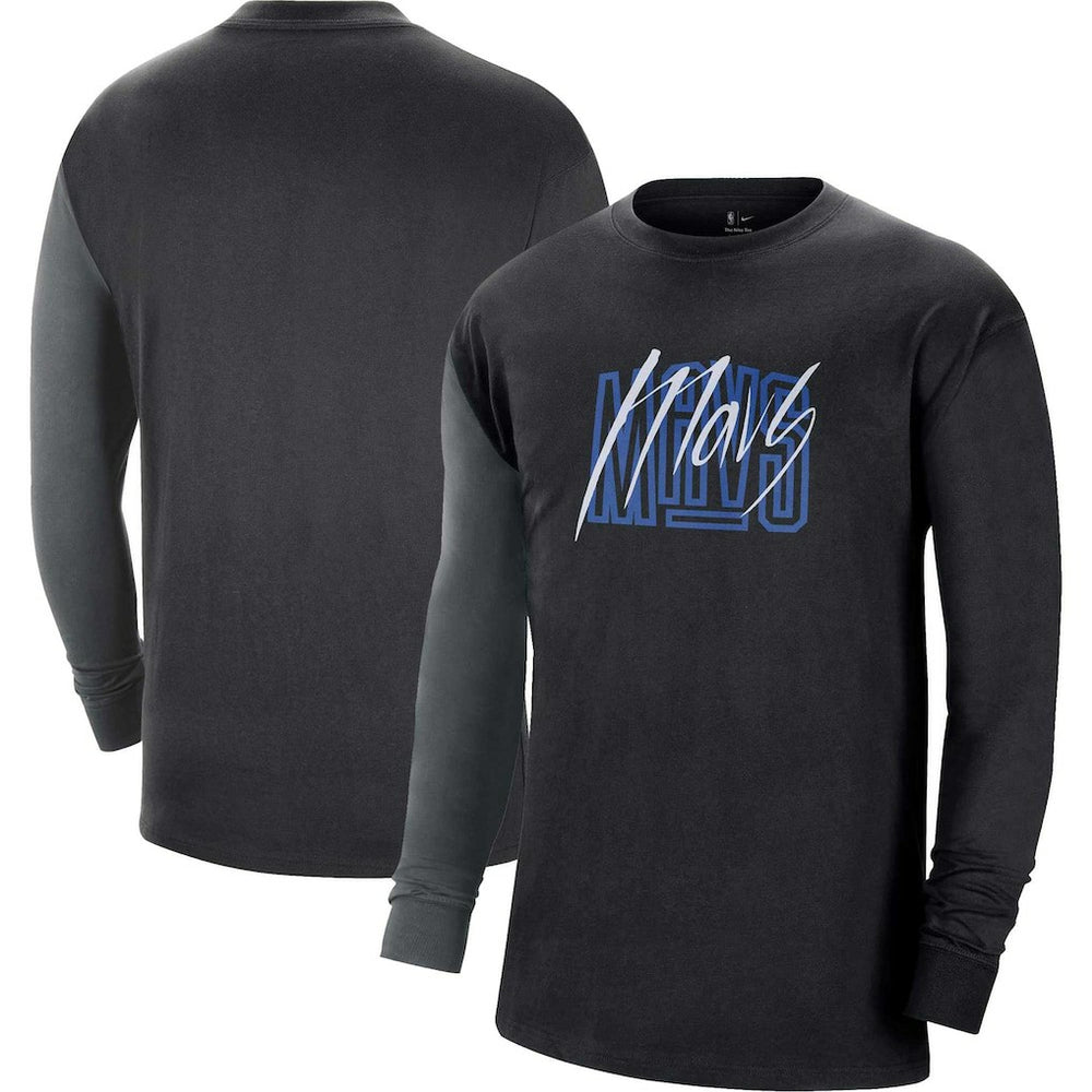 Dallas Mavericks Courtside Versus Flight MAX90 Long Sleeve T-Shirt sale - Black cheap