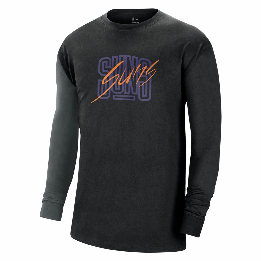 Phoenix Suns Courtside Versus Flight MAX90 Long Sleeve T-Shirt - Black shop