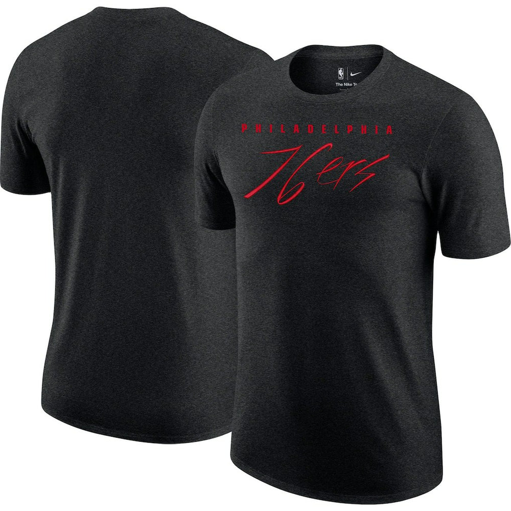 Philadelphia 76ers Courtside Versus Flight Max90 T-Shirt - Heather Black shop