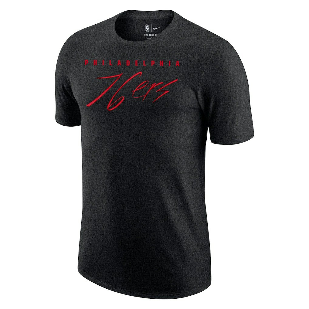 Philadelphia 76ers Courtside Versus Flight Max90 T-Shirt - Heather Black shop