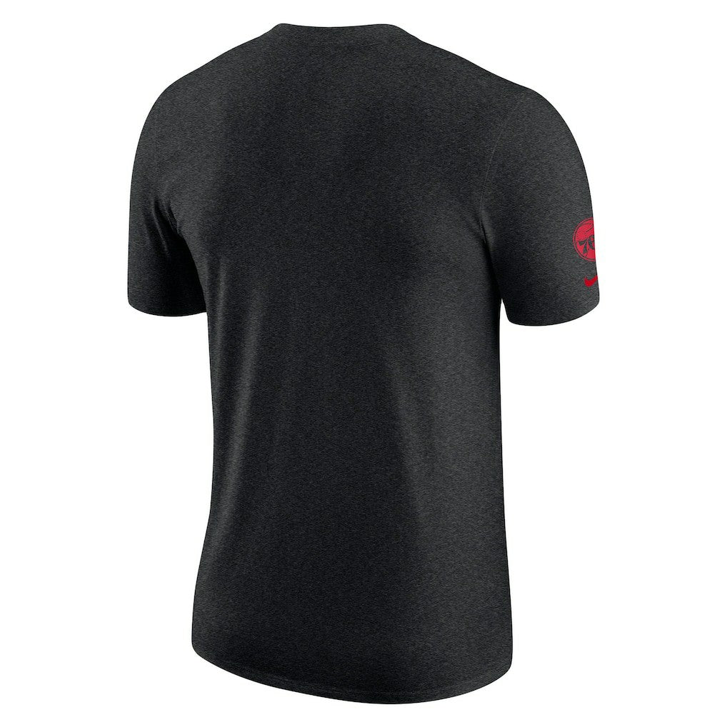 Philadelphia 76ers Courtside Versus Flight Max90 T-Shirt - Heather Black shop