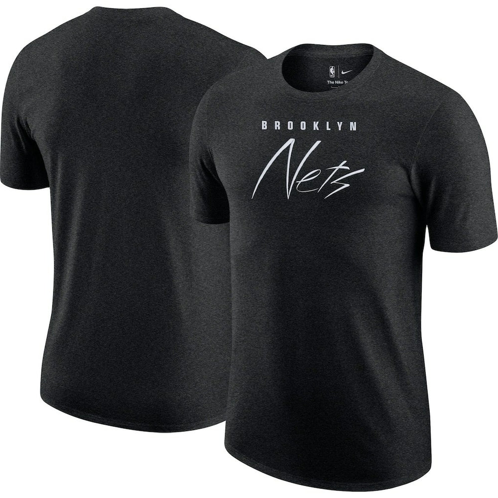 Brooklyn Nets Courtside Versus Flight Max90 T-Shirt - Heather Black for sale