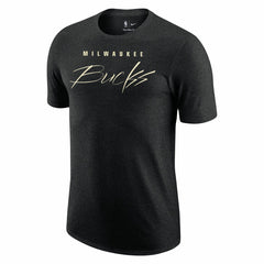 Milwaukee Bucks Courtside Versus Flight Max90 T-Shirt - Heather Black outlet