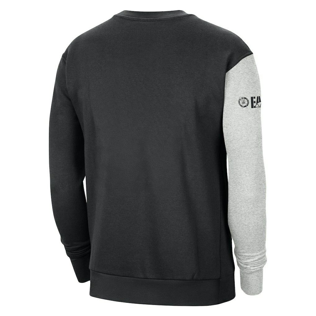 Boston Celtics Courtside Versus Force & Flight Pullover Sweatshirt - Black/Heather Gray sale