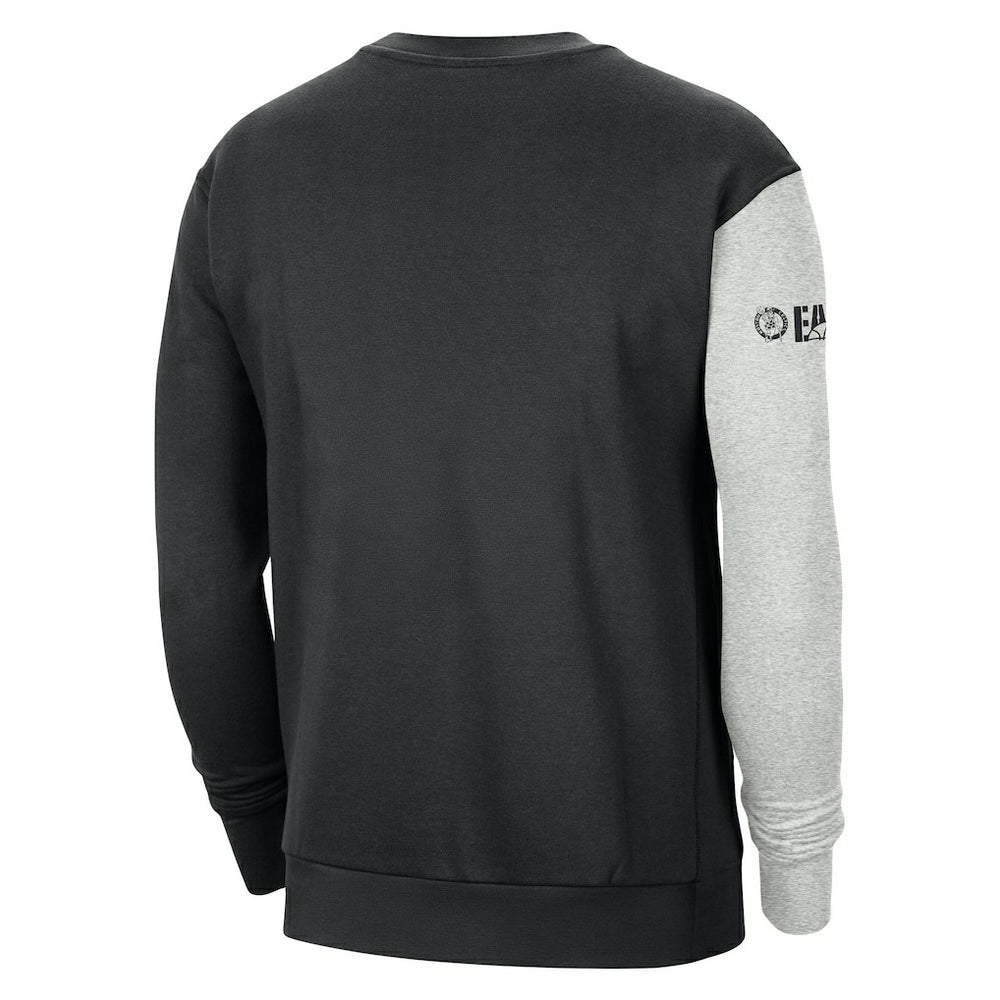 Boston Celtics Courtside Versus Force & Flight Pullover Sweatshirt - Black/Heather Gray sale