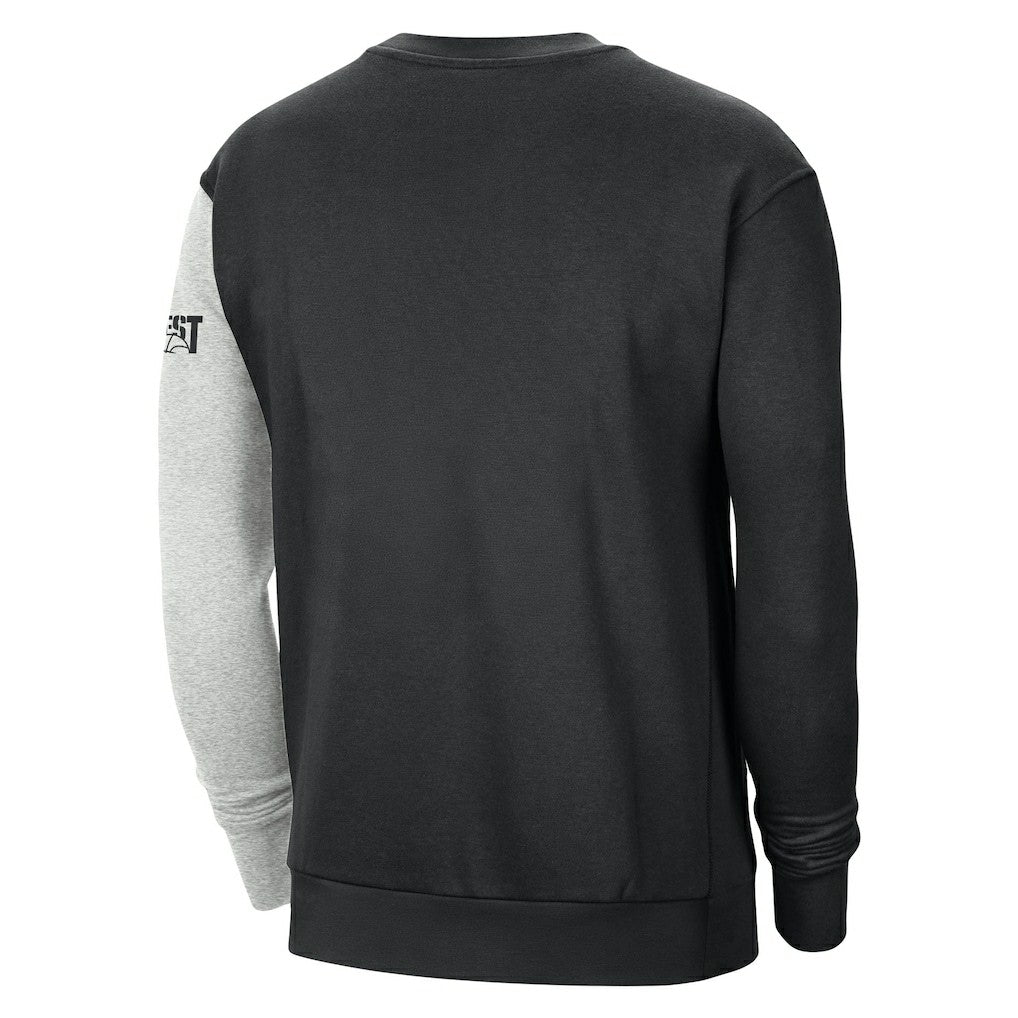 Golden State Warriors Courtside Versus Force & Flight Pullover Sweatshirt sale - Black/Heather Gray shop