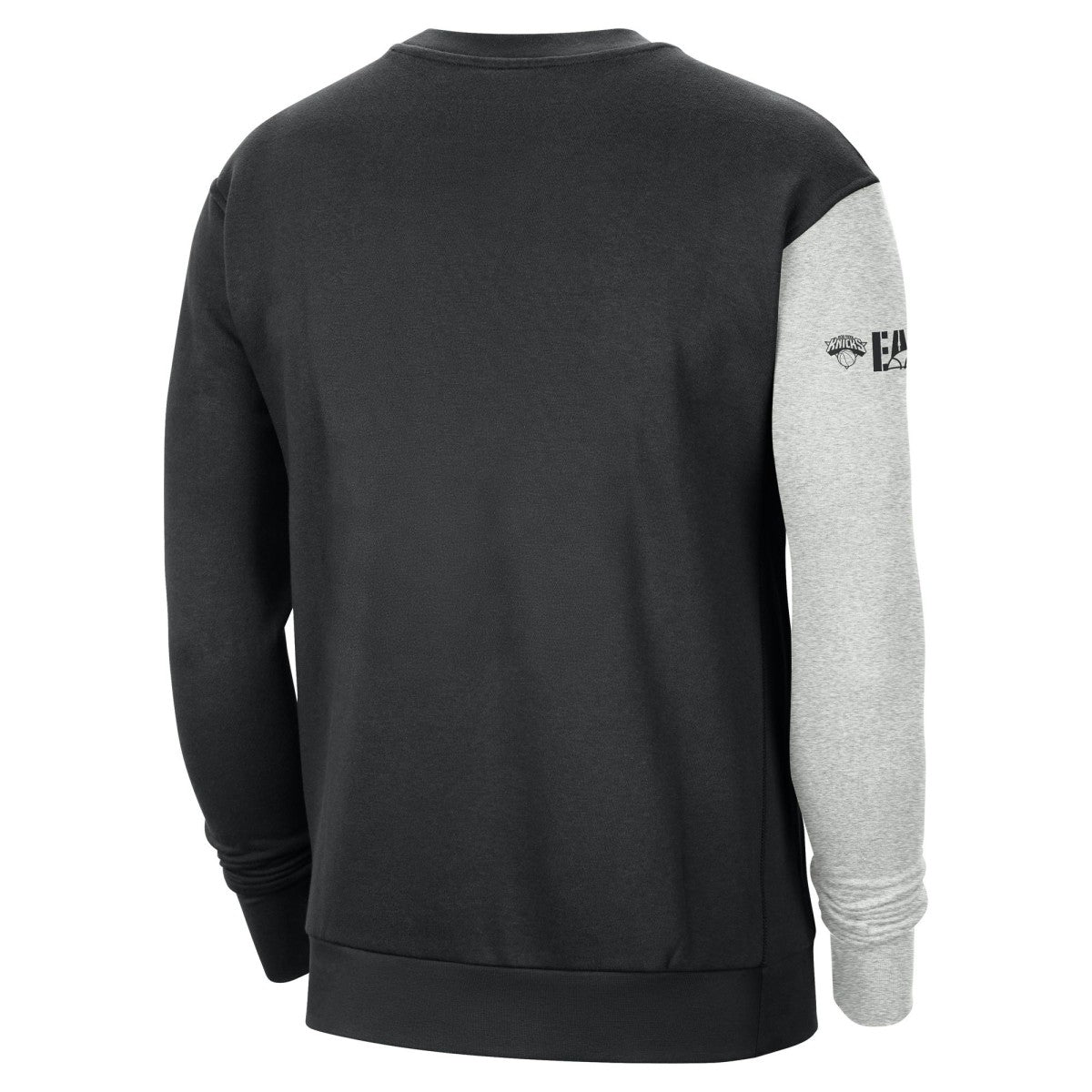 New York Knicks Courtside Versus Force & Flight Pullover Sweatshirt - Black/Heather Gray shop