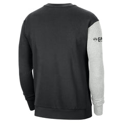 New York Knicks Courtside Versus Force & Flight Pullover Sweatshirt - Black/Heather Gray shop