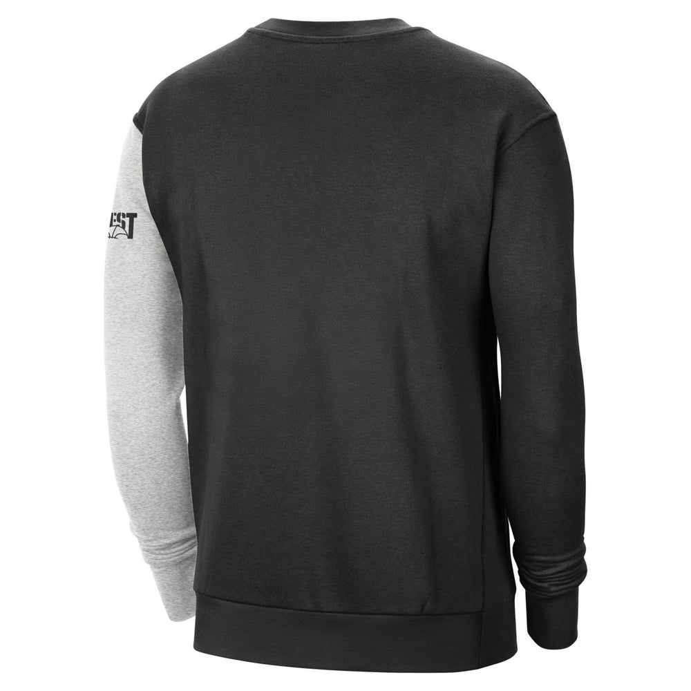 Phoenix Suns Courtside Versus Force & Flight Pullover Sweatshirt - Black/Heather Gray for sale