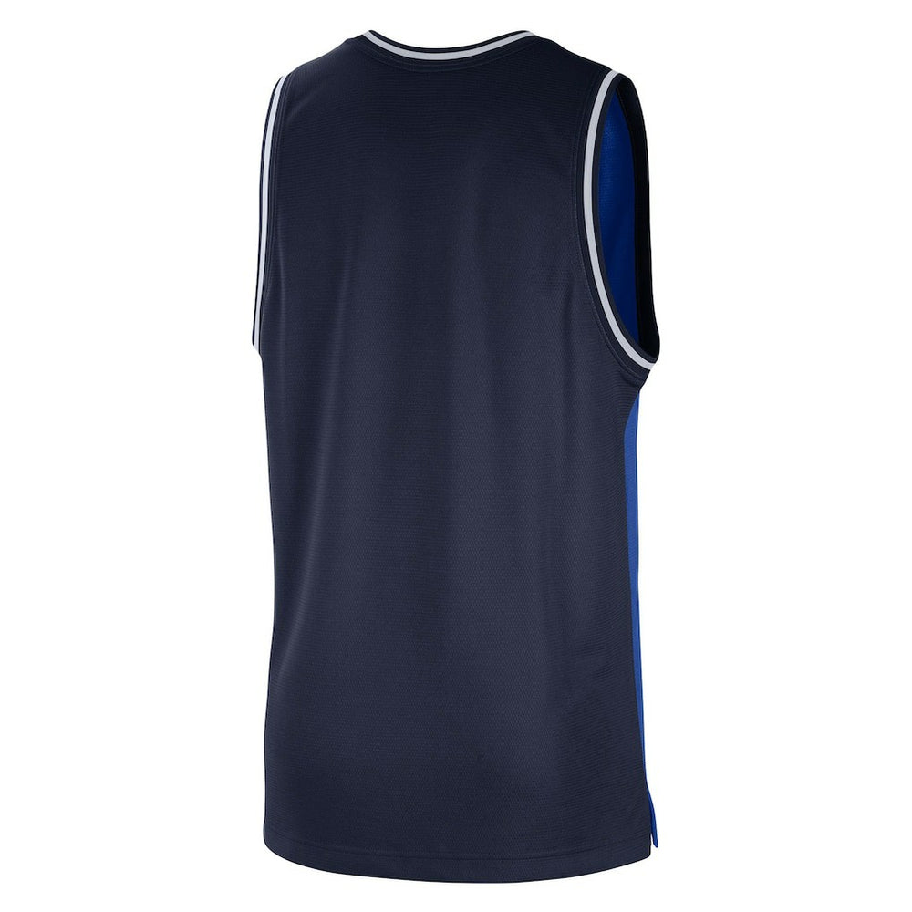 Dallas Mavericks Courtside Versus Force Split DNA Performance Mesh Tank Top sale - Blue/Navy discount